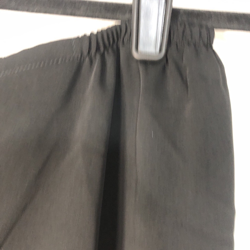 Caroline Rose Women's Black Wide Leg Palazzo Crepe Elastic Waist Pants - Size S - Picture 2 of 10